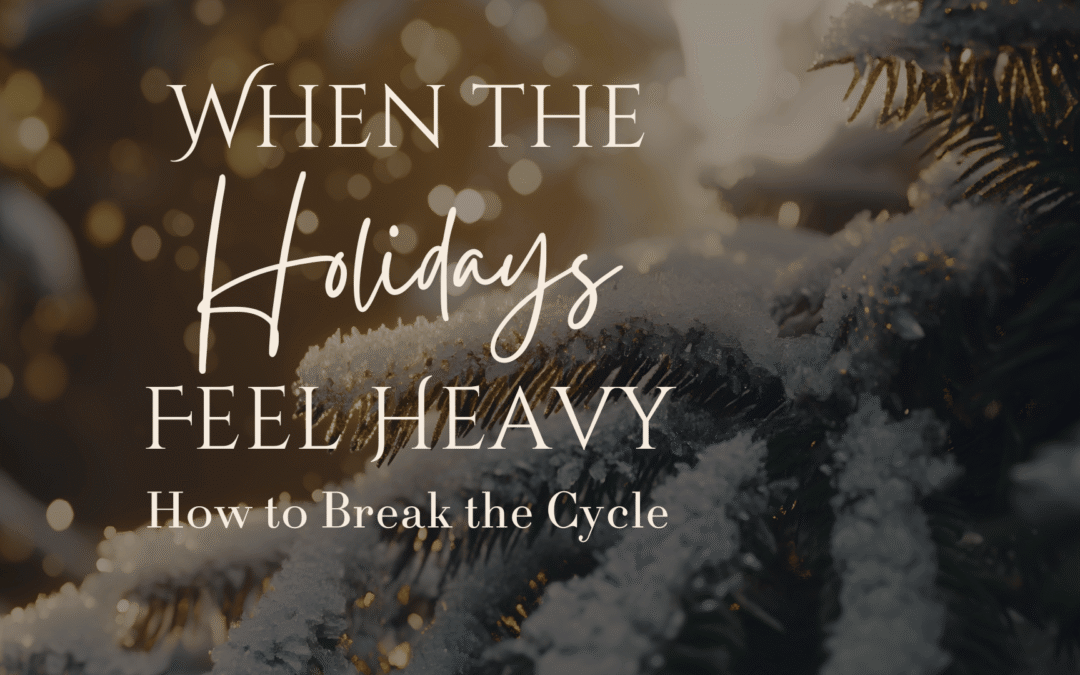 Redefining holiday season: letting go of pressure, choosing meaningful traditions.